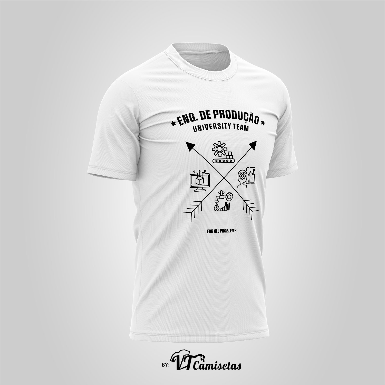 Camisa Universitária Engenharia de Produção 307